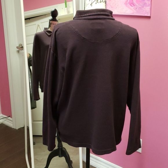 Pierre 🧡🖤 Cardin Wine Red Shirt Blouse Top - Picture 2 of 9